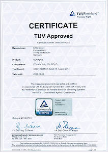 Certificate Novaplus According To EN15267